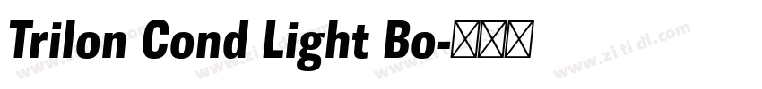 Trilon Cond Light Bo字体转换